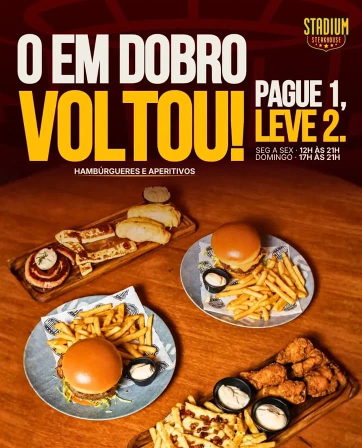 O Em Dobro Voltou, Stadium Steakhouse